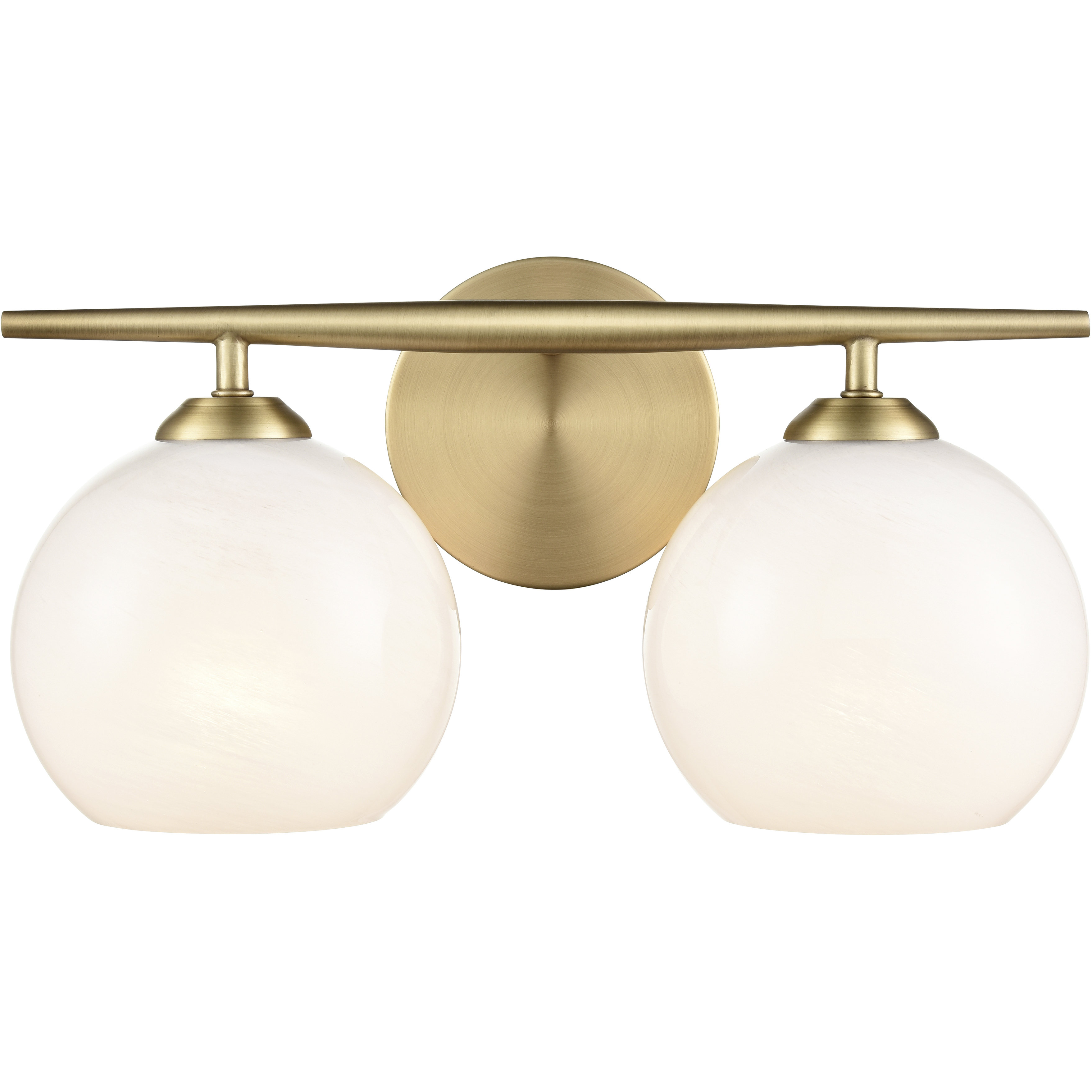 Kimorra 2 Light 15.25 inch Vintage Brass Bathroom Vanity Light Wall Light